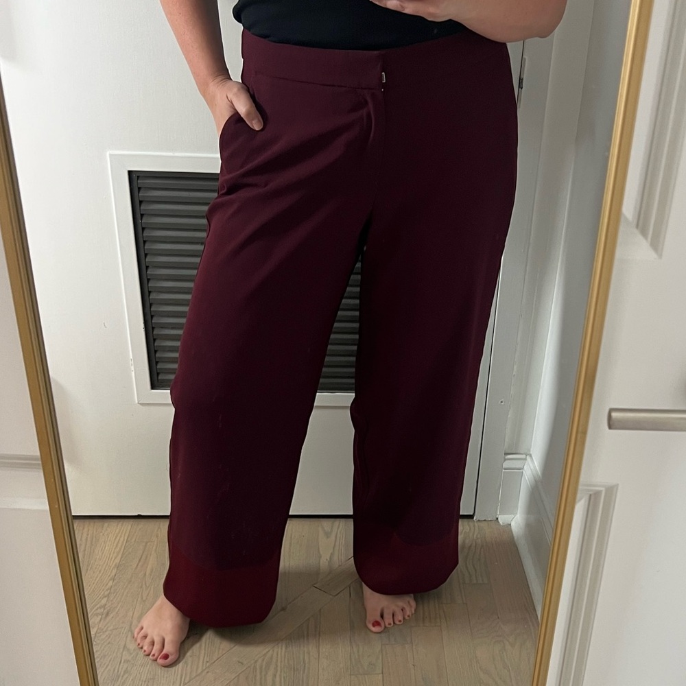 ELOQUII Burgundy dress pants